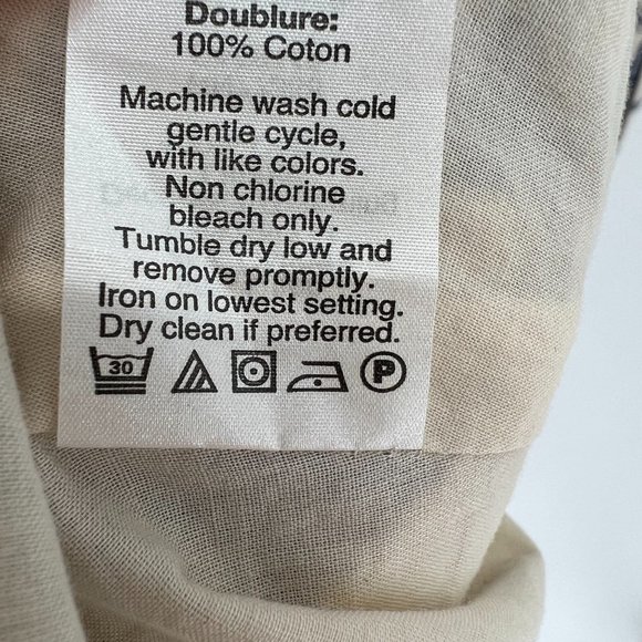 Madewell Embroidered Sunray Linen Blend Shirtdress A-Line Dress Check Size XS - Picture 10 of 13